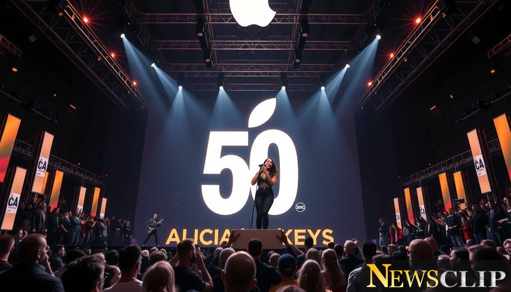 Apple Celebrates 50 Years with an Unforgettable Alicia Keys Concert