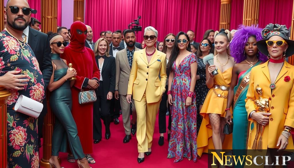 A Splash of Color: Stars Dazzle on the Oscars Red Carpet