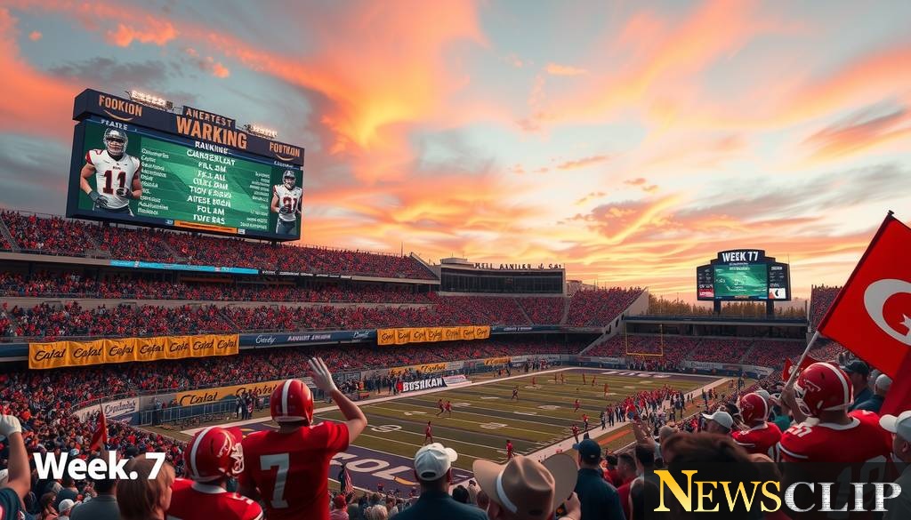 College Football Rankings Heat Up as Week 7 Approaches