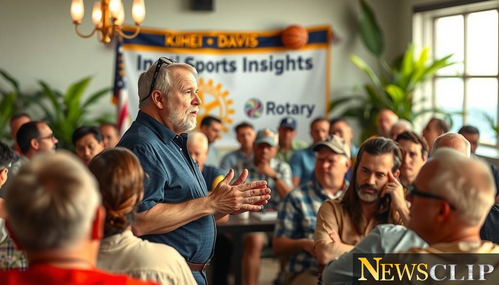 Tim Davis to Inspire the Kīhei-Wailea Rotary with Sports Insights on Oct. 8