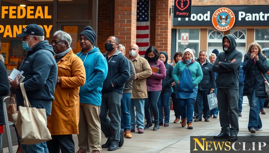 Desperate Times: Federal Workers Queue for Food Aid Amid Extended Shutdown