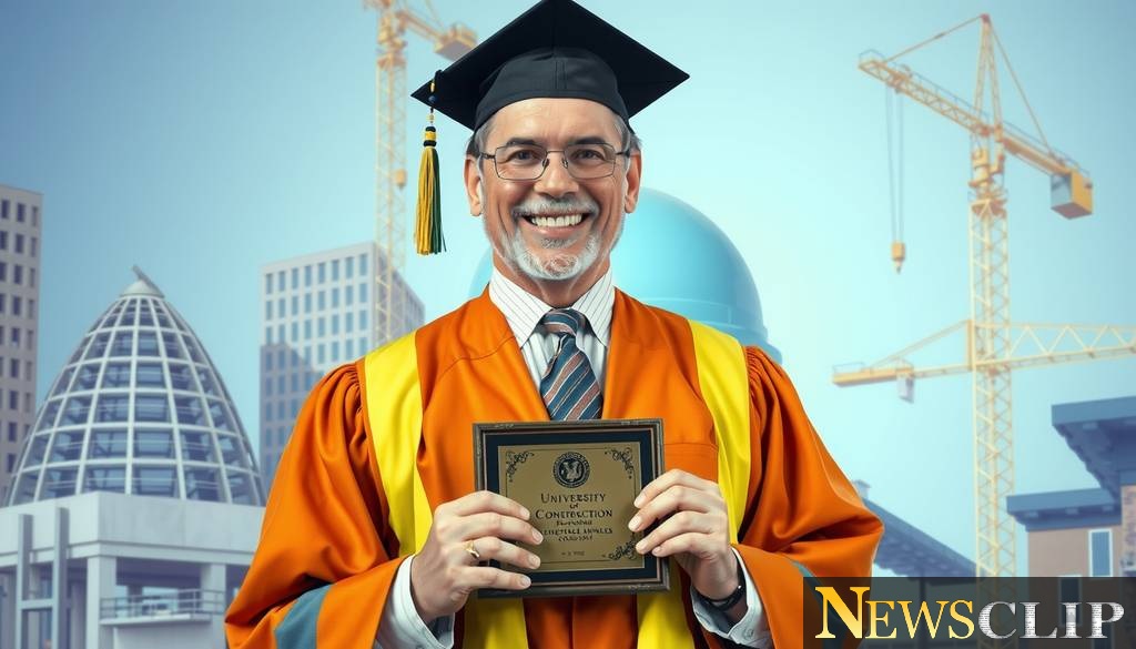 Celebrating Excellence: UA Dean Honored as Champion of Construction