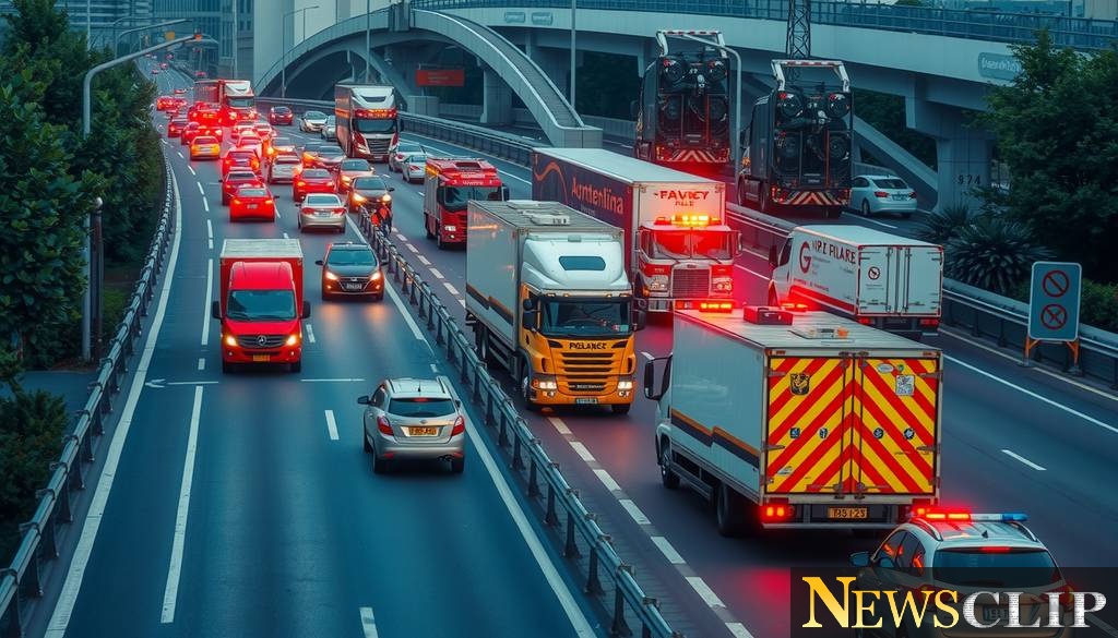 Traffic Chaos: Jackknifed Semi-Truck Disrupts Southbound Business 80 Ramp