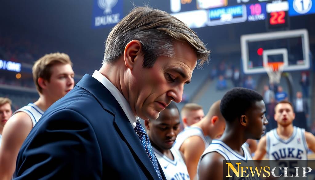 Coach K Reflects on a 'Heartbreaking' Duke Defeat to UConn
