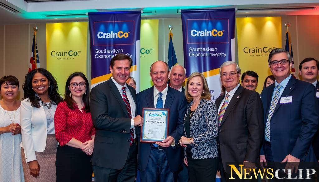 CrainCo Receives Regents Business Partnership Excellence Award: A Win for Community Collaboration