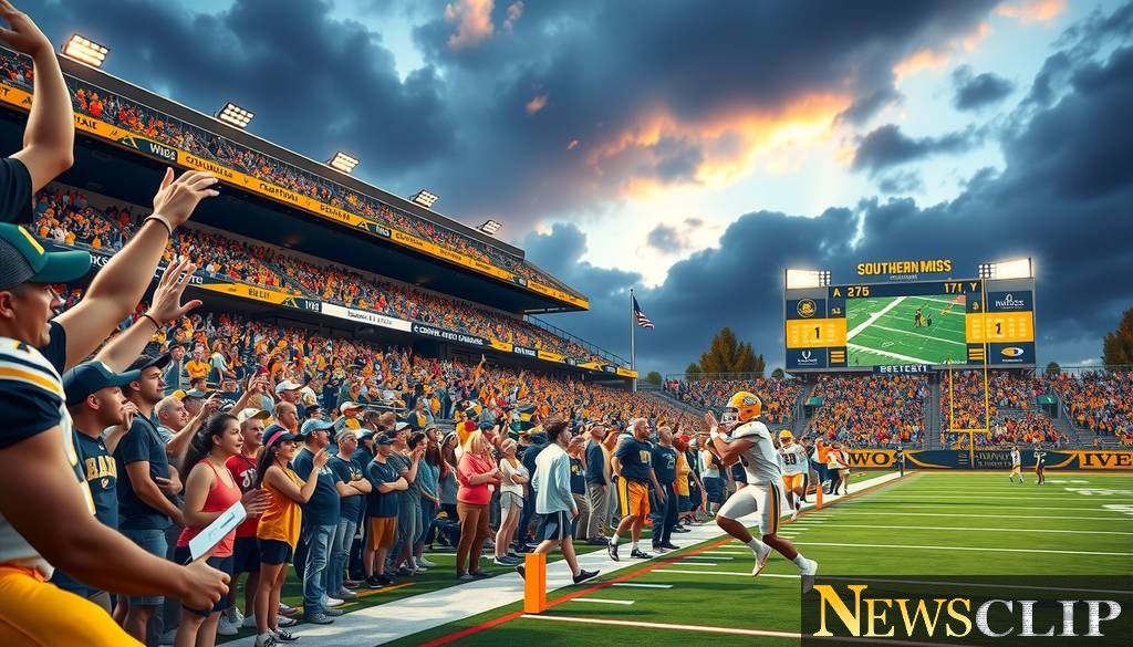 Game Day at Southern Miss: A Clash of Determination and Strategy