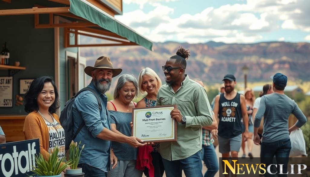 Moab Shines Bright: Local Business Receives 2025 Paint the Town Blue Award