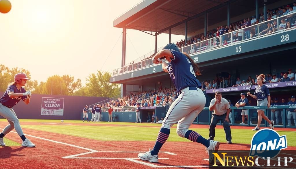 Clash of Titans: Niagara Softball Takes on Iona