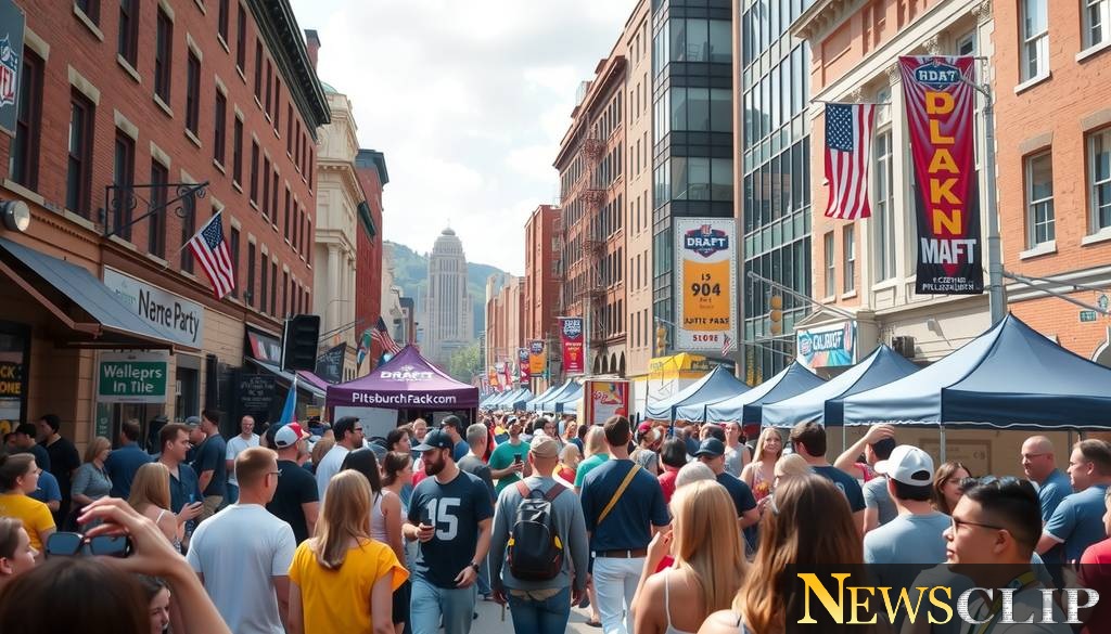 Pittsburgh Gets Ready for a Pedestrian Party at the NFL Draft