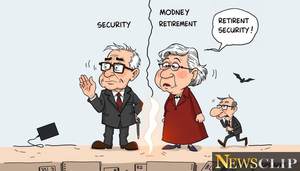 Retirement Plans: A Cartoon Commentary on Economic Inequity