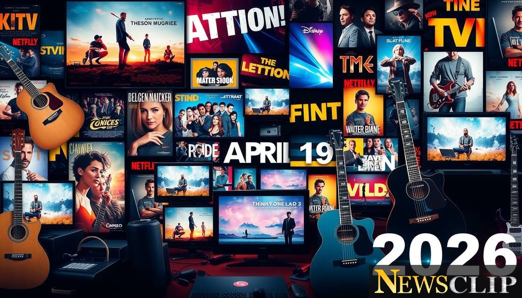 Weekly Entertainment Rundown: April 19 – 25, 2026