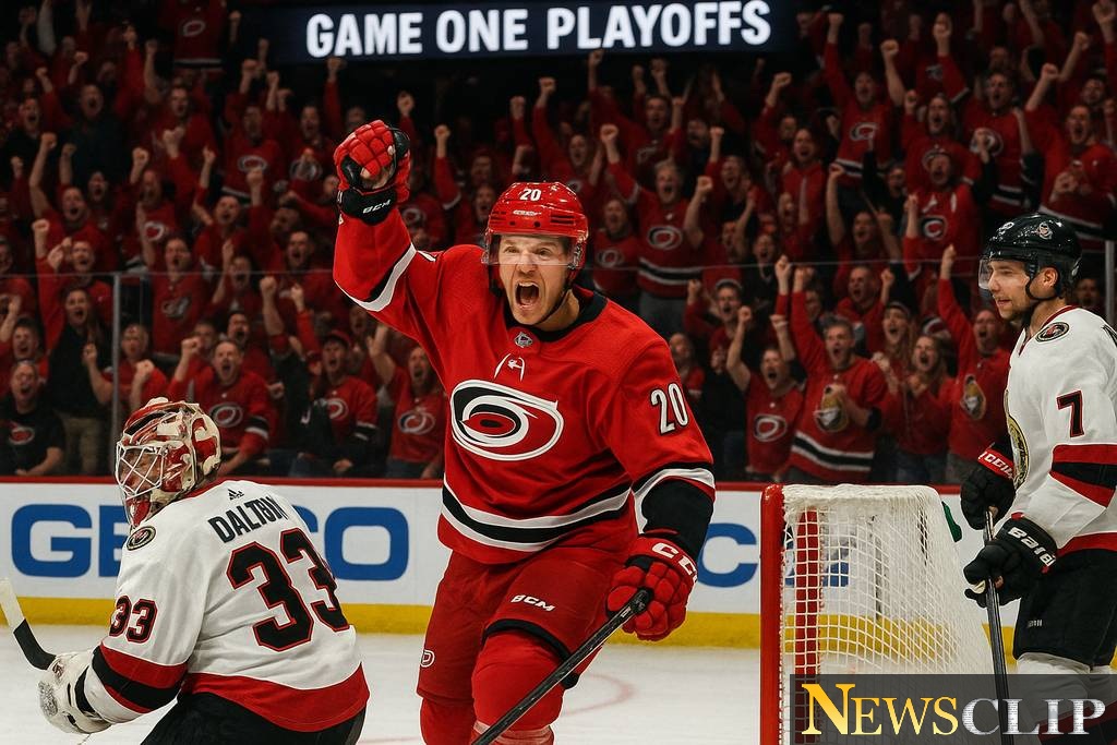 Hurricanes Surge Past Senators in Game One with a 2-0 Victory