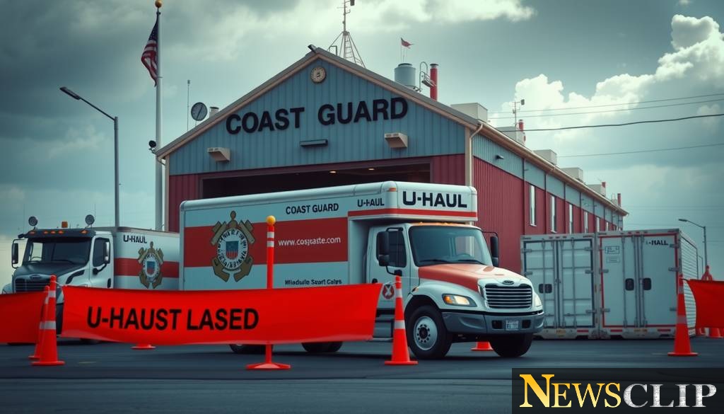 Driver Injured After U-Haul Rams Coast Guard Base in Alameda