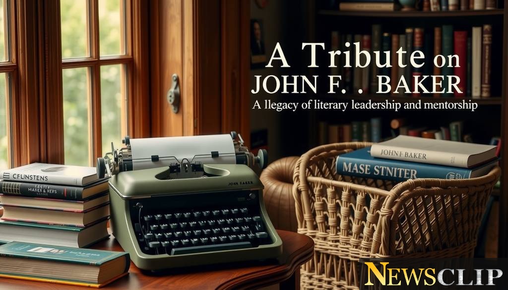 Remembering John F. Baker: A Legacy of Literary Leadership