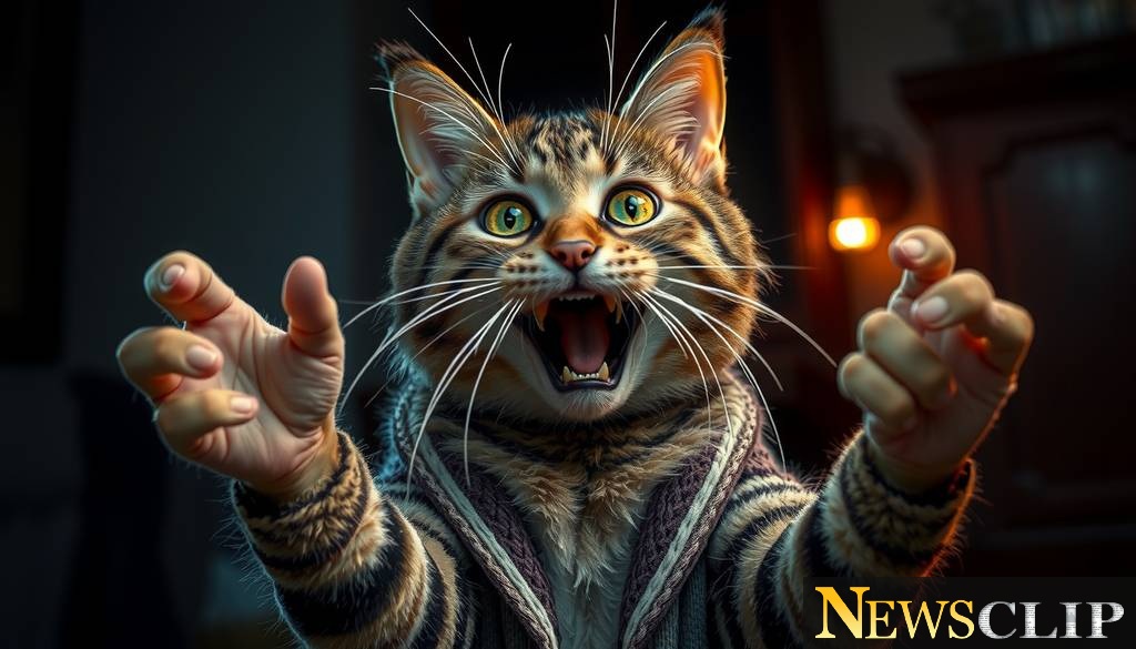 When a Tabby Cat Channels 'The Exorcist': A Purr-fectly Terrifying Reenactment