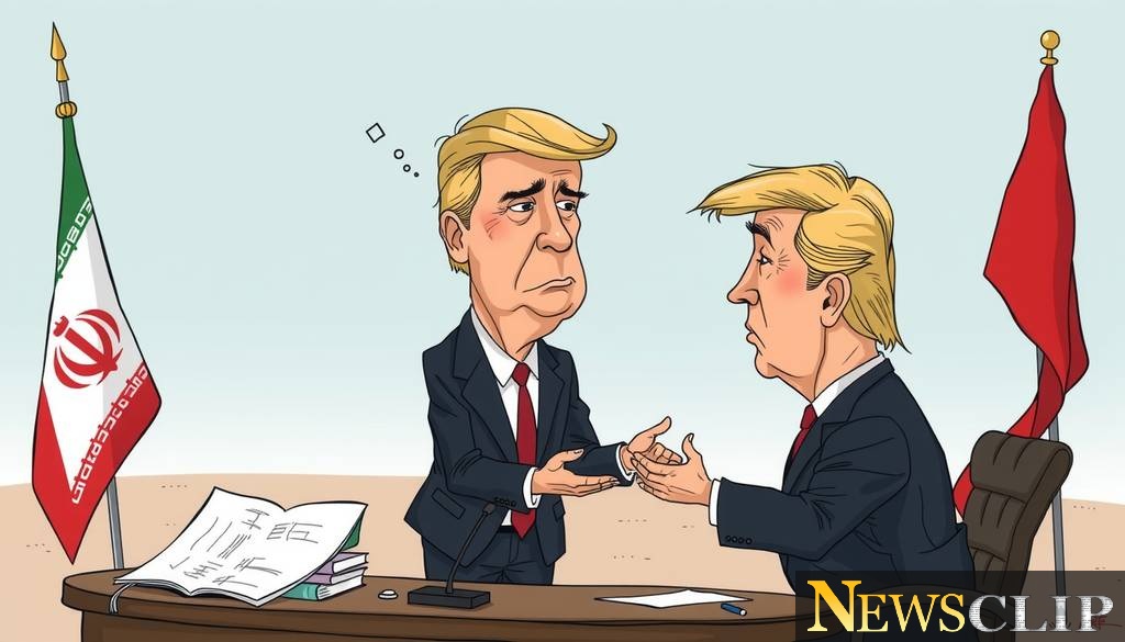 The Art of Negotiation: Trump and Iran in Cartoon Form