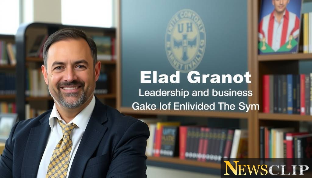 Strategic Leadership: Elad Granot Takes the Helm at Sy Syms School of Business