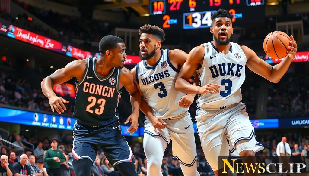 Thanksgiving Showdown: UConn vs. Duke in Elite Eight Rematch