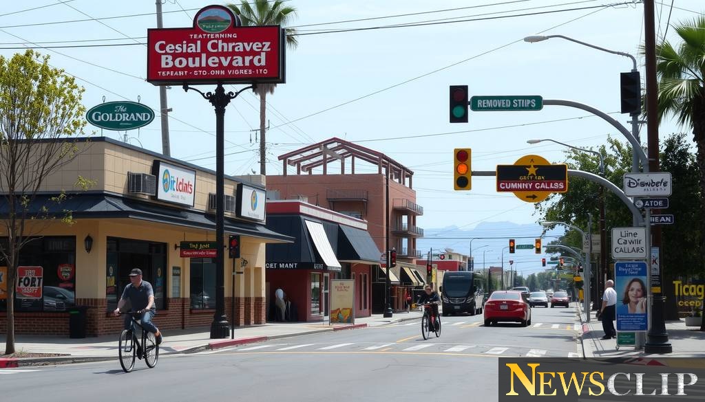 Cesar Chavez Boulevard Signs Removal: Disruption and Local Business Impact