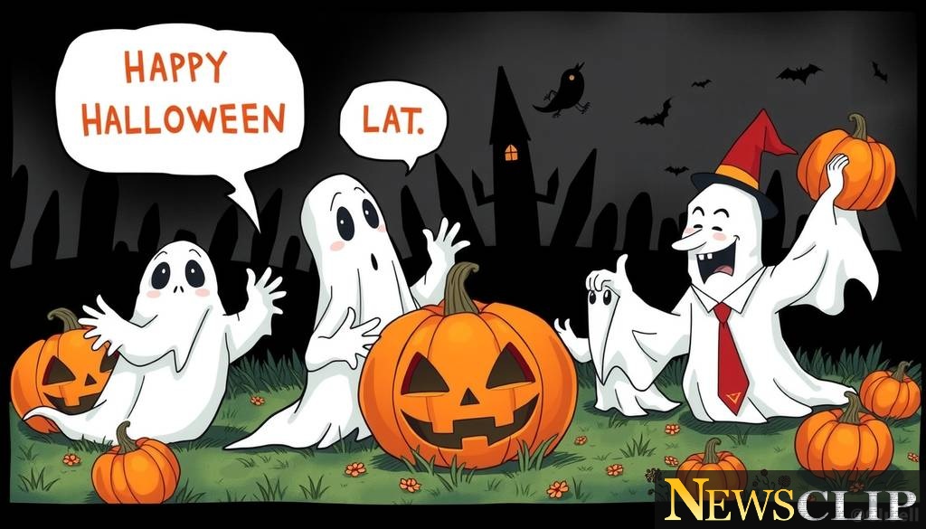 In the Shadows of Political Narratives: Analyzing Editorial Cartoons on Halloween Themes