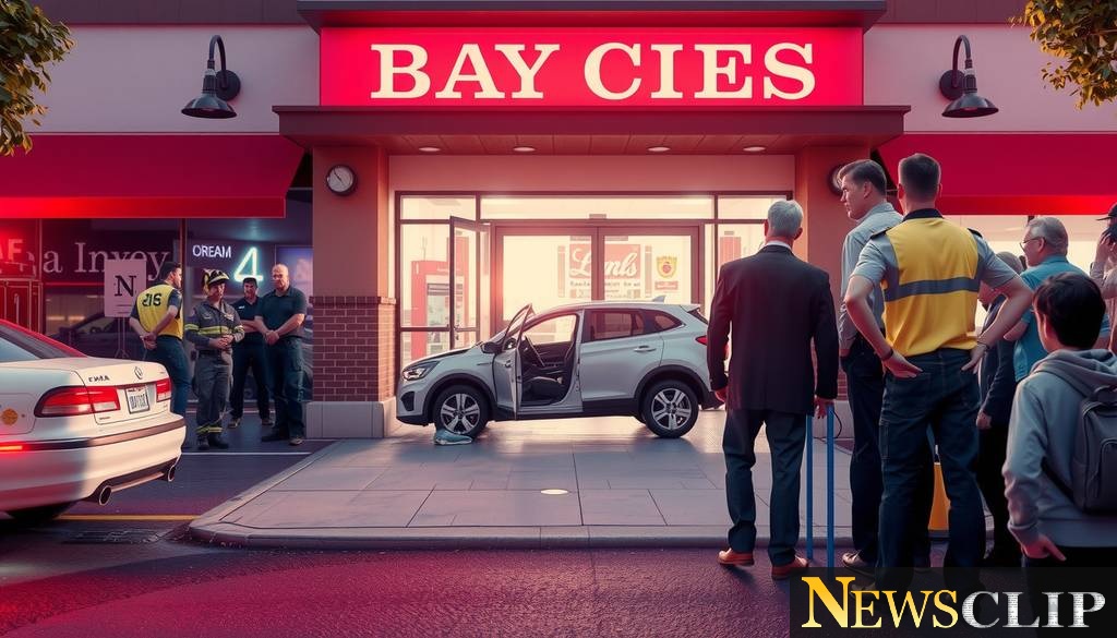 A Shocking Incident: Car Crashes into Bay City Business Front
