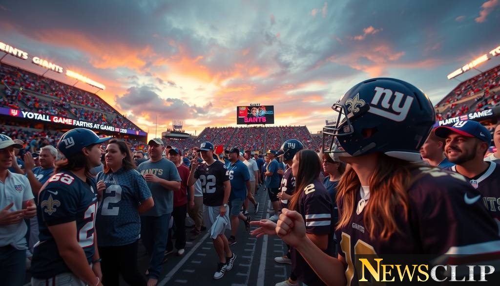 Game Day Glam: Saints vs. Giants - A 2025 NFL Spectacle