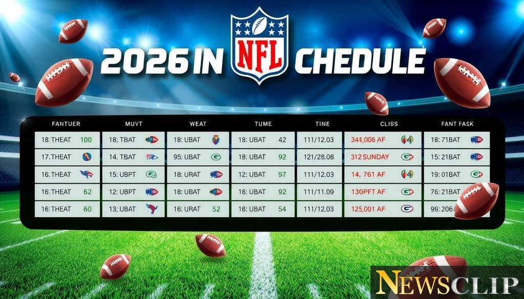 Breaking Down the 2026 NFL Schedule: Fantasy Football's Winners and Losers