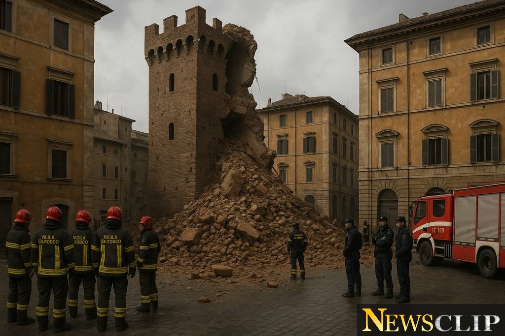 Tragedy Strikes: Medieval Tower Collapse in Rome's Heart