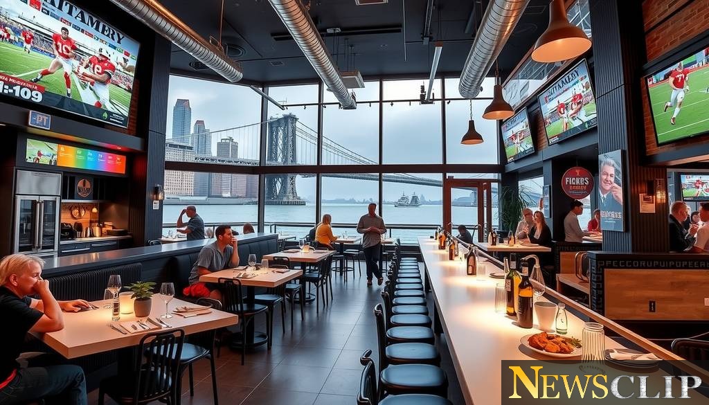 Celebrating the Launch of Flanker Kitchen + Sports Bar at Pier 17