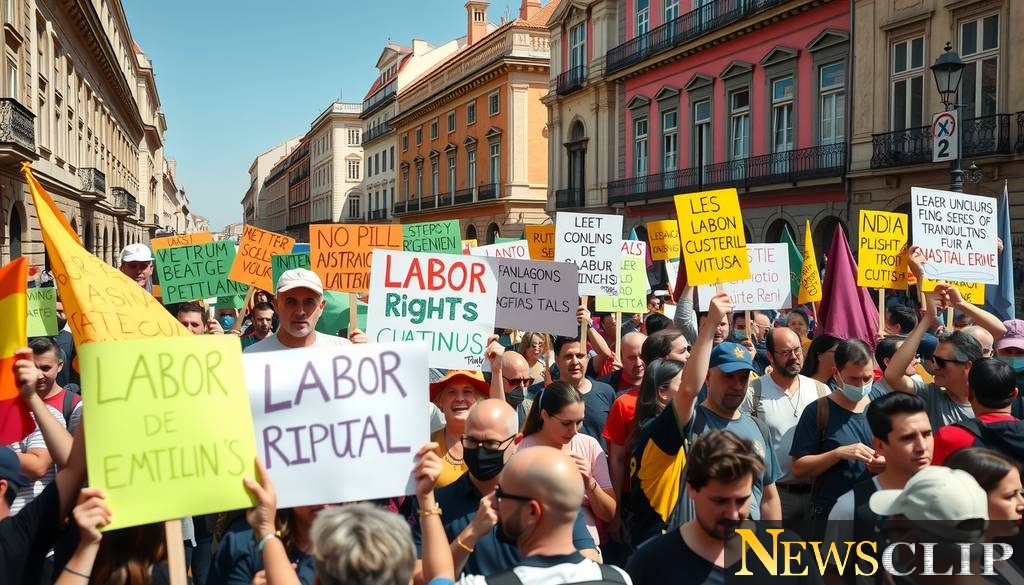 Marching for Change: Lisbon's Mass Demonstration Against Labor Reforms