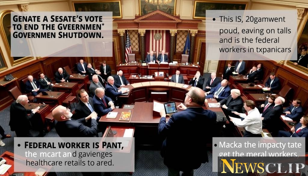 Senate Takes Crucial Step to End Government Shutdown Amid Democratic Dissent
