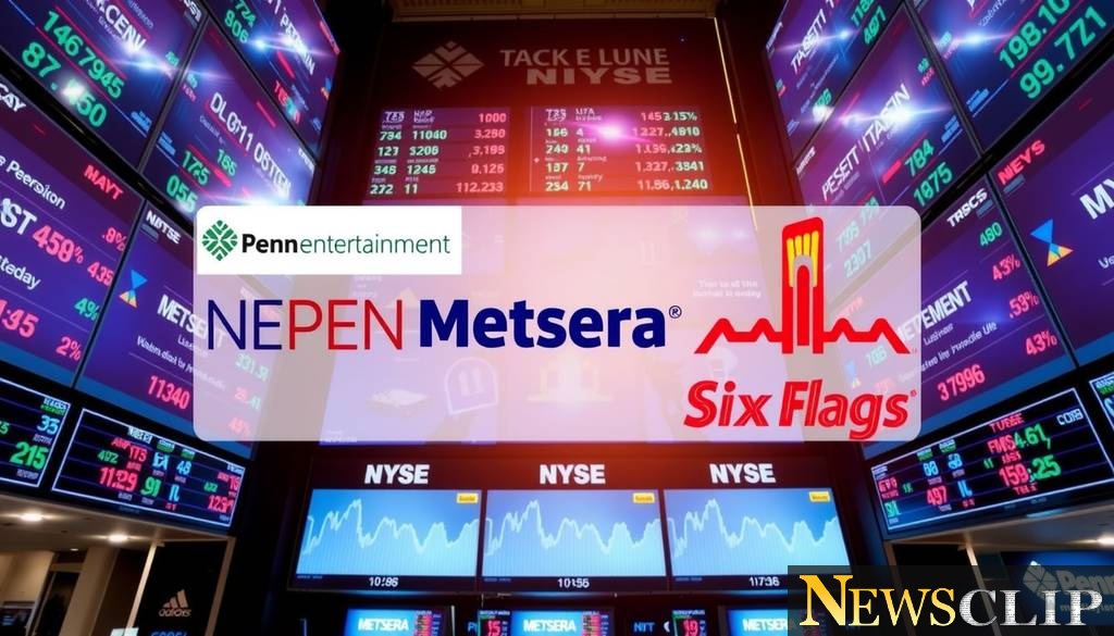 Midday Market Movers: Notable Shifts from Penn to Six Flags