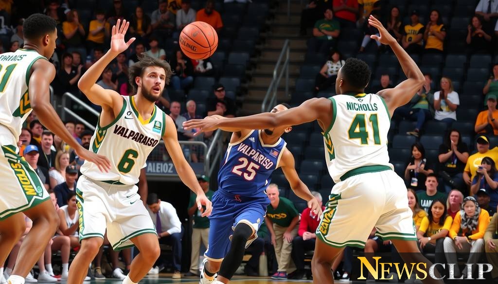 Valparaiso Triumphs Over Nicholls; Chaney Shines with 24 Points