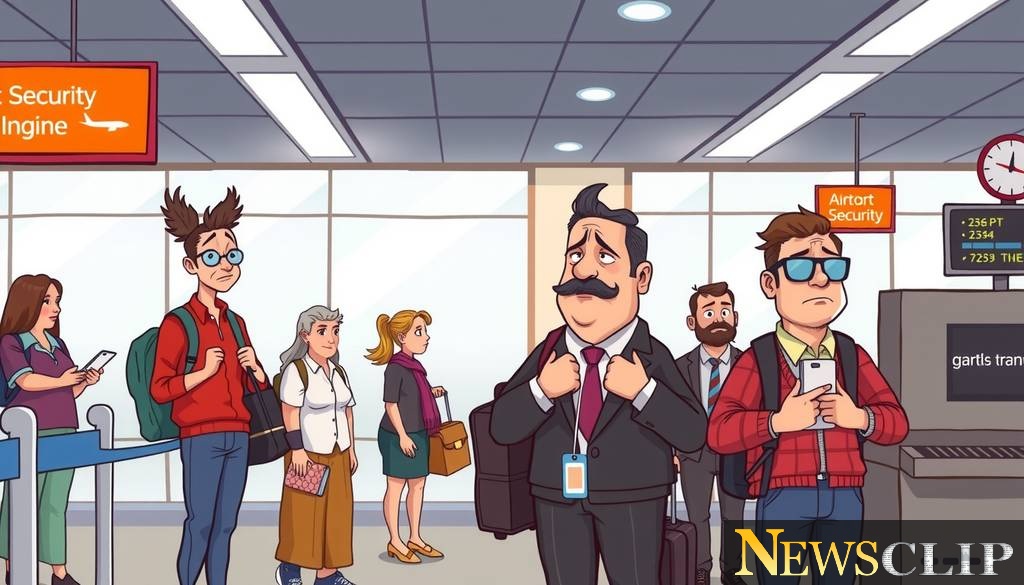 The Hidden Costs of Airport Lines: A Cartoon Perspective