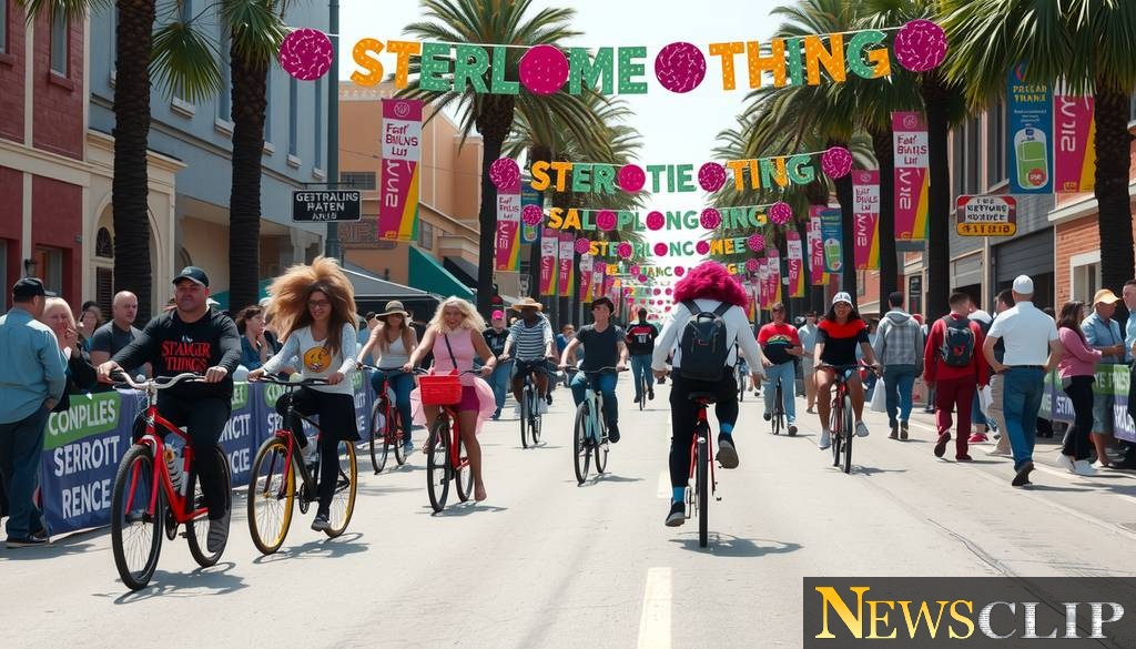 Pedaling Through Nostalgia: 'Stranger Things' Bike Ride Hits Melrose Avenue!