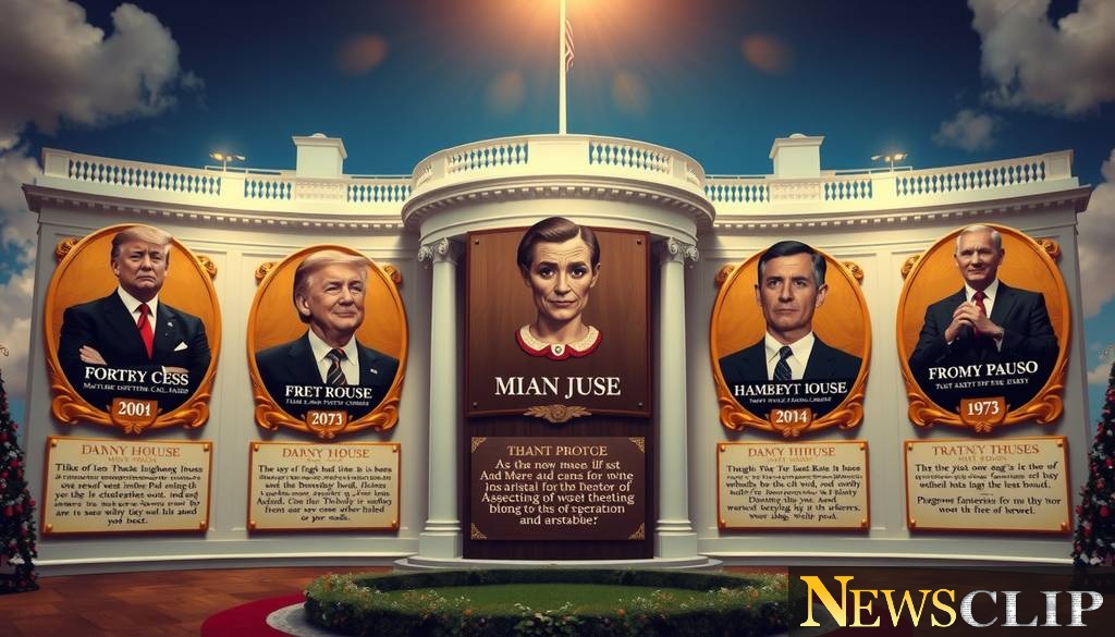 Trump's Mocking Plaques: A Divisive Installment at the White House