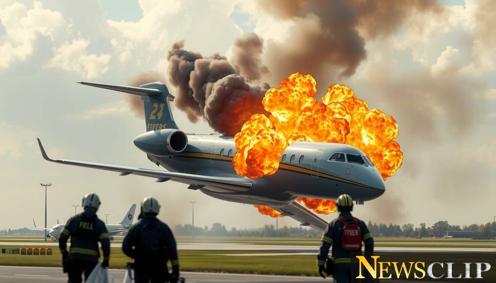 Tragedy at North Carolina Airport: Business Jet Crash Sparks Fireball