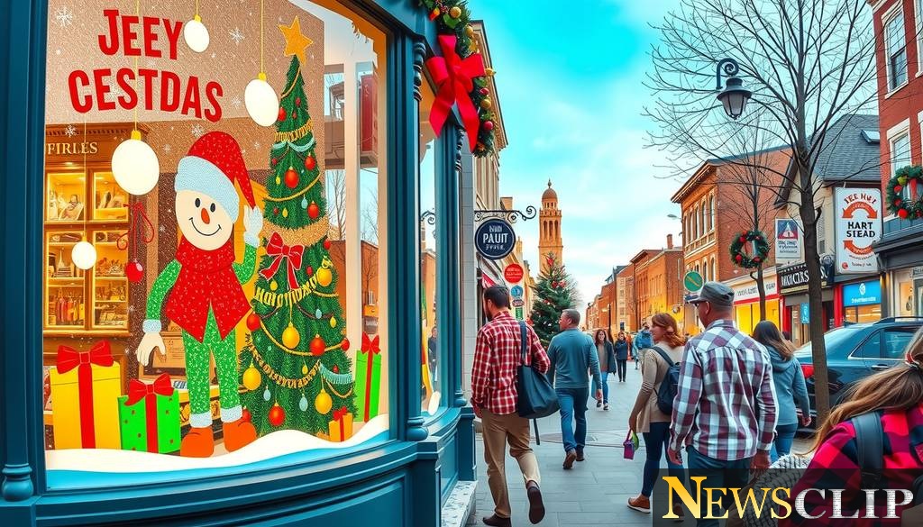 How a Local Gazette Sparked a Holiday Window Painting Resurgence