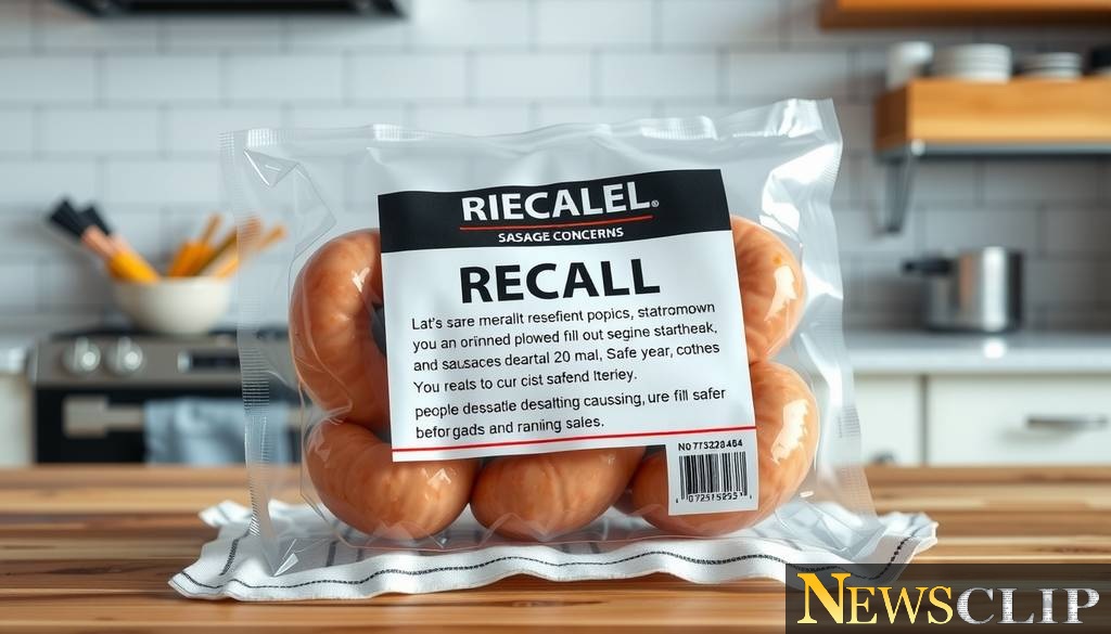 Major Sausage Recall: 2,000 Pounds Contaminated with Metal Strip