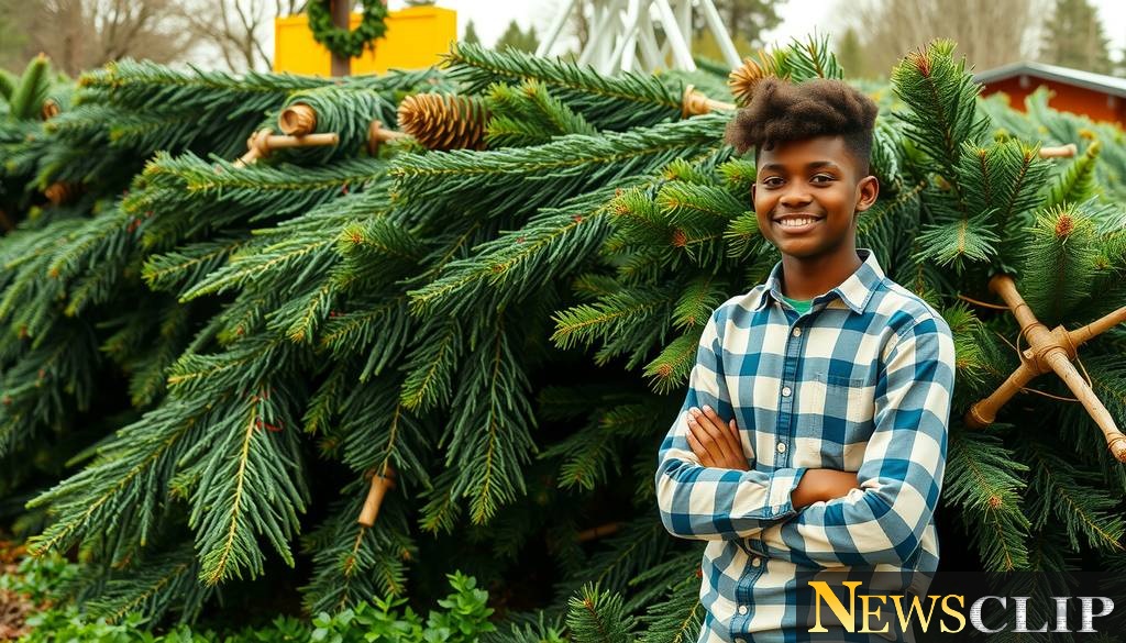 Birmingham Teen Innovates Green Business with Christmas Tree Removal Service