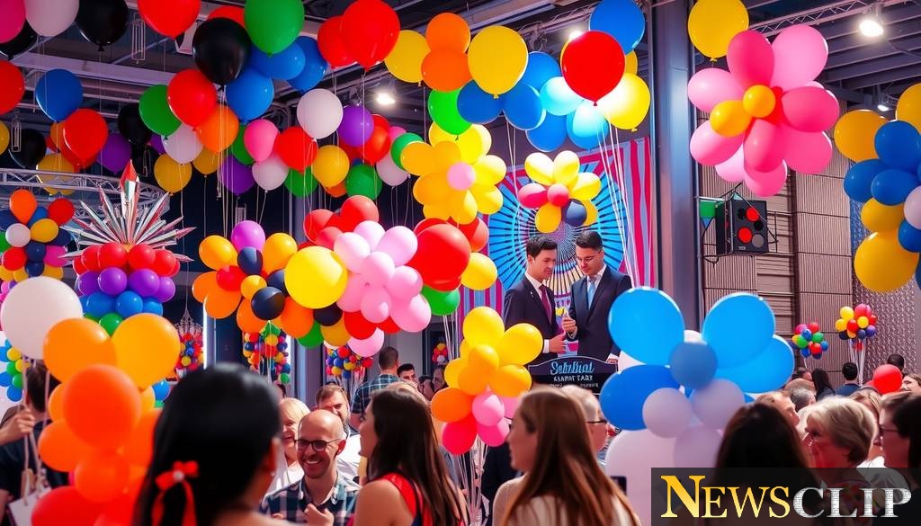Celebrating Creativity: Peachy Balloon Decor in Pittsfield Shines Bright