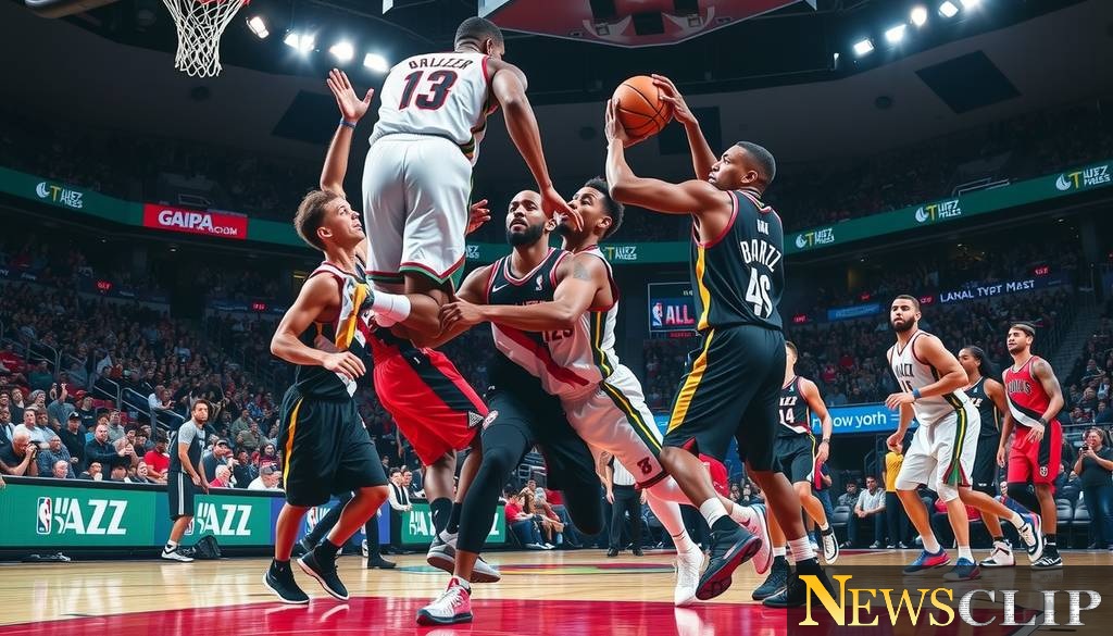 Thrilling Clash: Trail Blazers Forge Victory Over Jazz