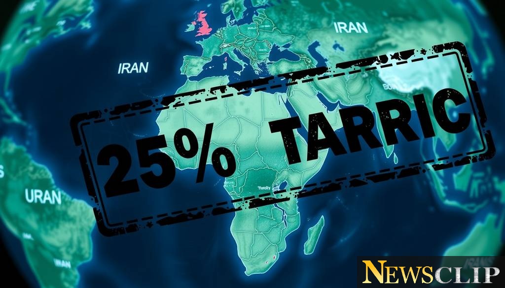 Trump's Bold Move: 25% Tariffs on Countries Engaging with Iran