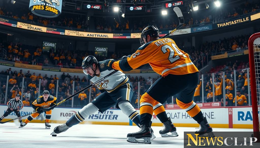 Keegan Kolesar Nets a Key Goal Against the Predators