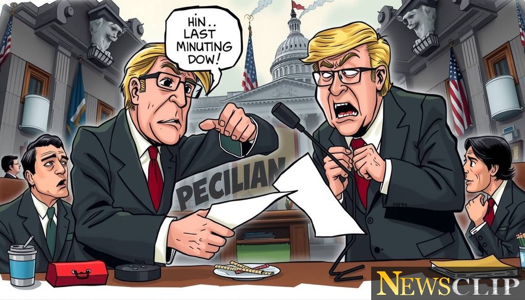 The Political Significance of Last-Minute Discussions: A Thoughtful Cartoon Analysis