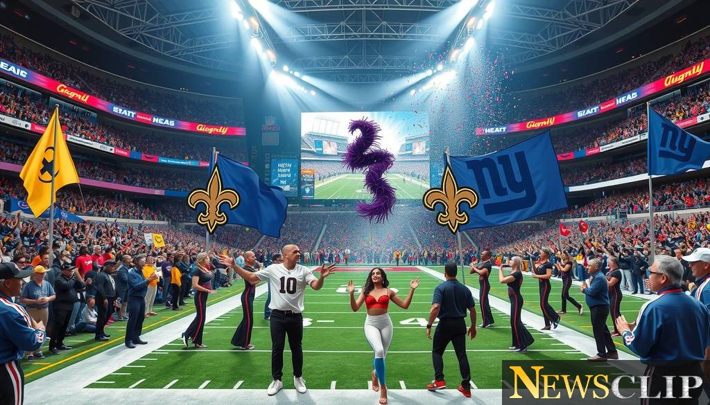 Halftime Showdown: Culture Meets the NFL as Saints Clash with Giants