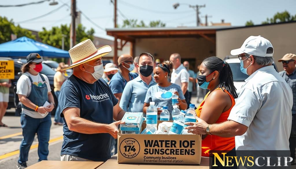 Local Business Owner Provides Essentials During Extreme Heatwave