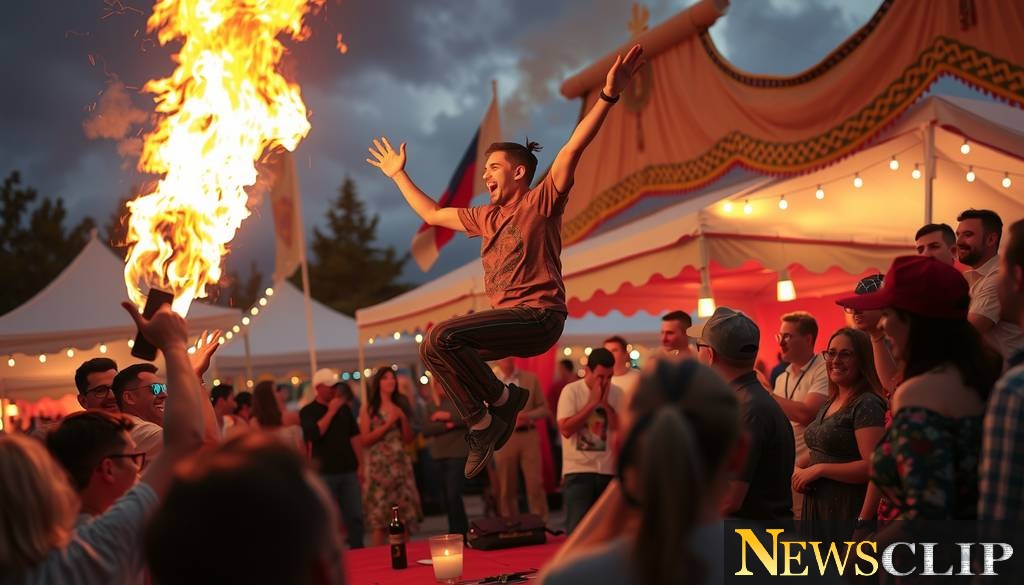 Experience the Vibrance of Trndez: Fire Jumping & Live Music Await