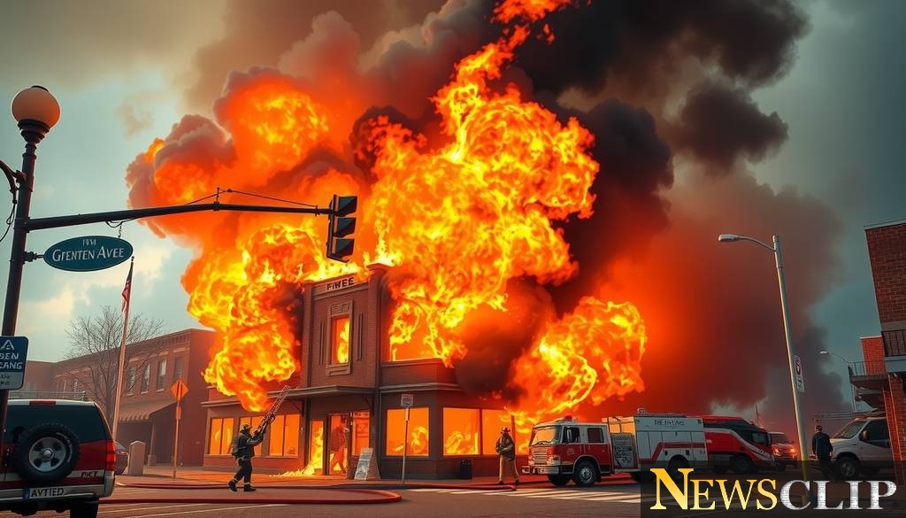 Massive Blaze Erupts at Jackson Avenue Business: Community in Shock
