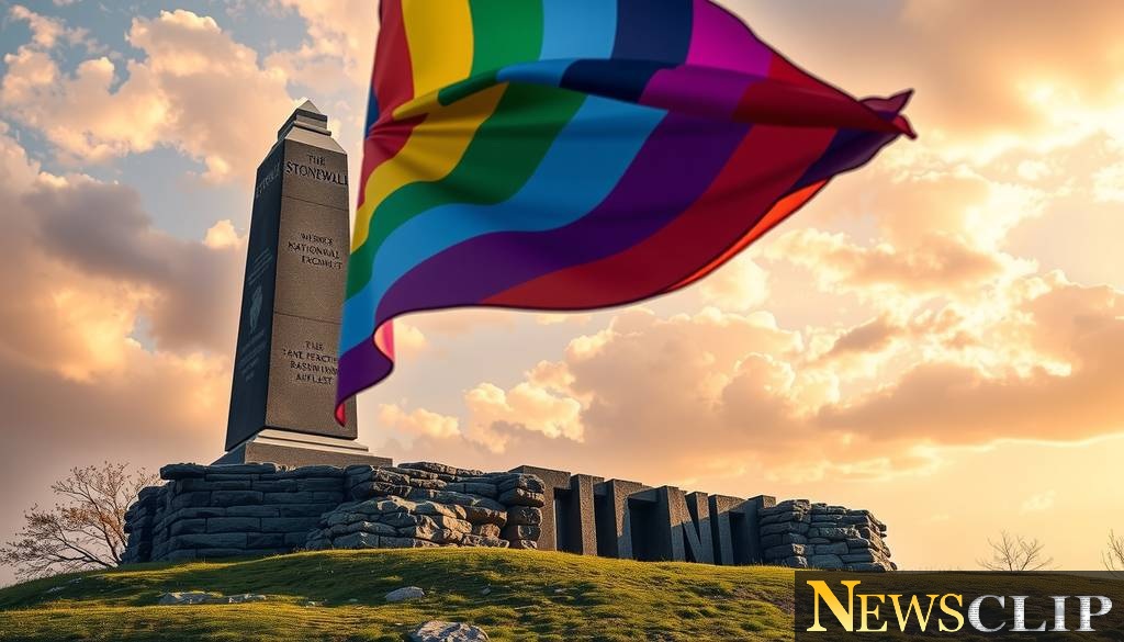The Flag's Fall: Stonewall Monument's Pride Symbol Taken Down
